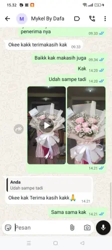 Testimonial Buket Bunga dago pakar