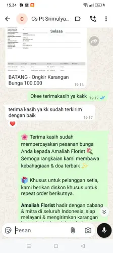 Testimonial Papan Bunga dago pakar
