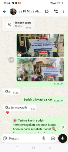 Testimonial Papan Bunga dago pakar
